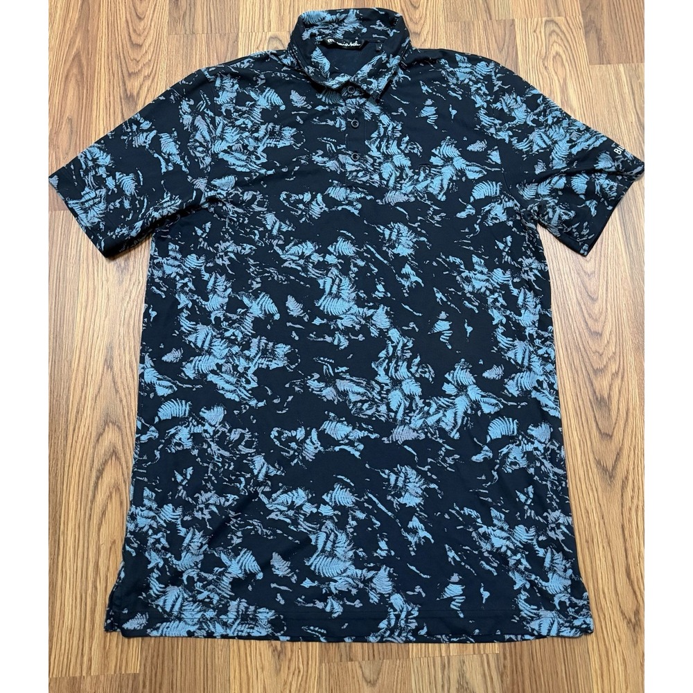 TravisMathew Polo Mens Large Alley Oop Floral Golf Biltmore Embroidered